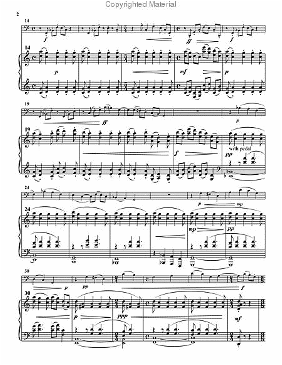 Concerto for Tuba Tuba scores gallery preview page 3