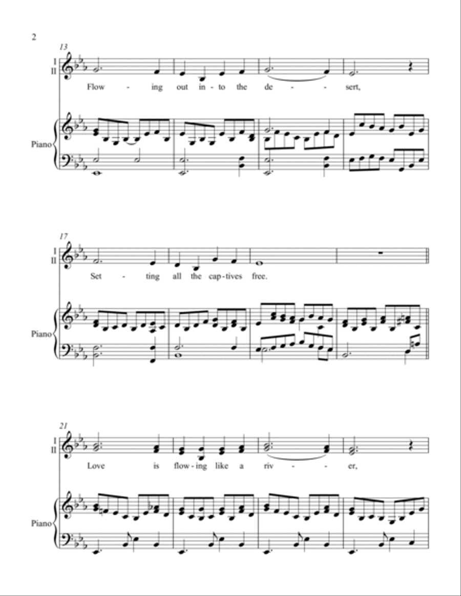 Peace Is Flowing Like A River SA scores gallery preview page 2