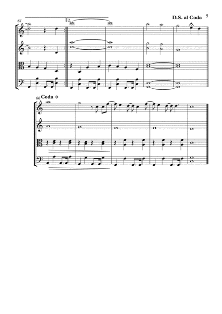Count On Me String Quartet scores gallery preview page 6
