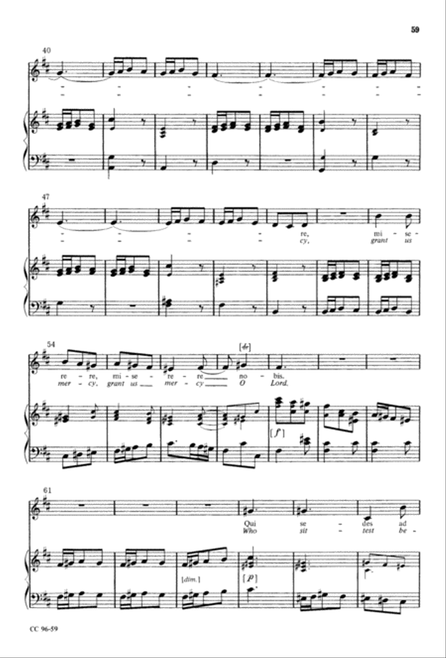 Gloria Gloria 4-Part scores gallery preview page 60