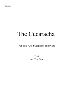 Book cover for The Cucaracha. For Solo Alto Saxophone and Piano