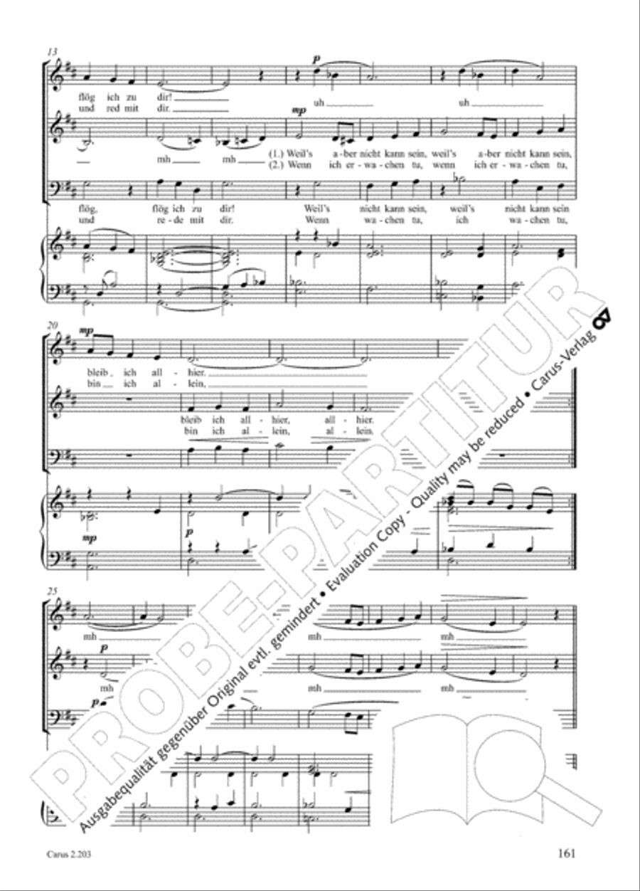 Loreley. Folk songs for choir (Loreley. Volkslieder fur Chor) Choir scores gallery preview page 164
