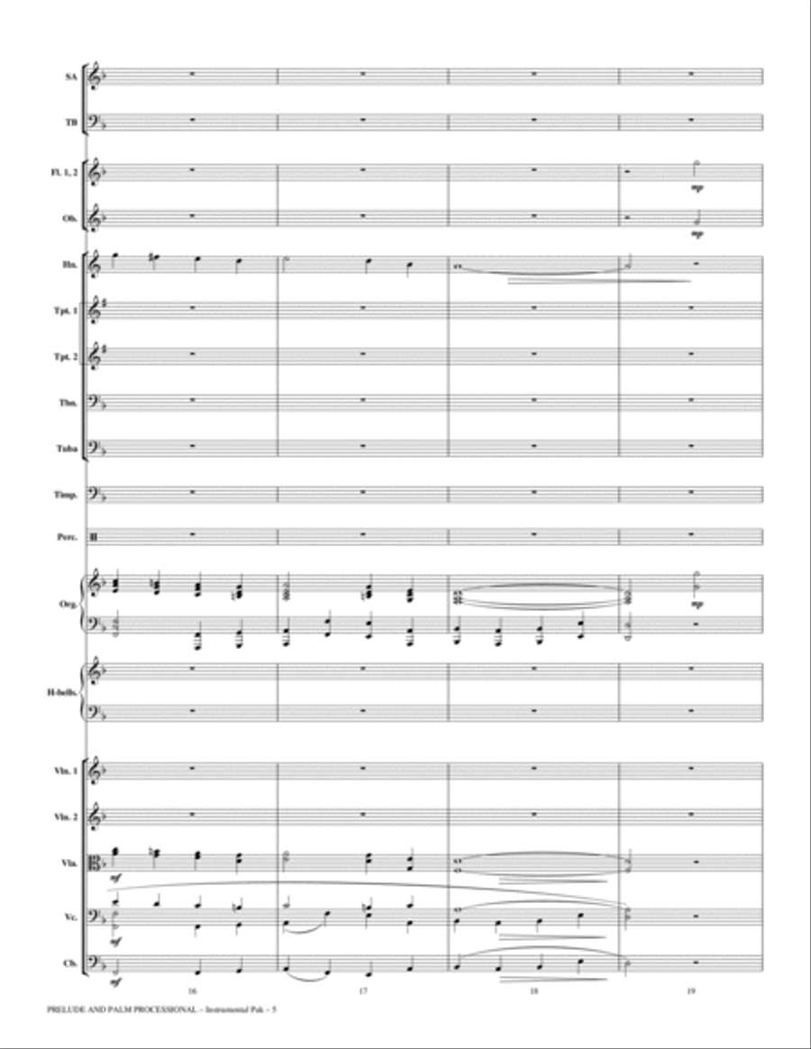 Prelude And Palm Processional - Full Score Choir scores gallery preview page 5