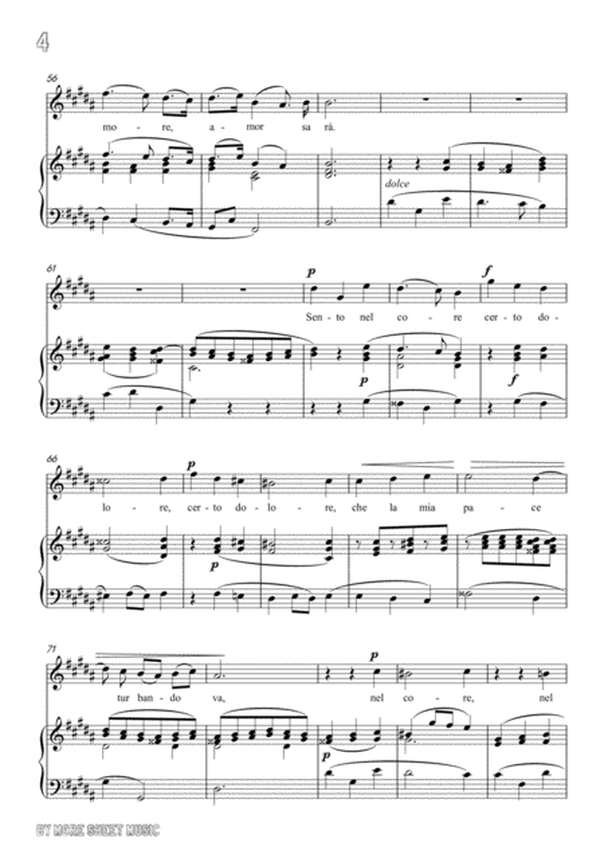 Scarlatti-Sento nel core in g sharp minor,for Voice and Piano image number null