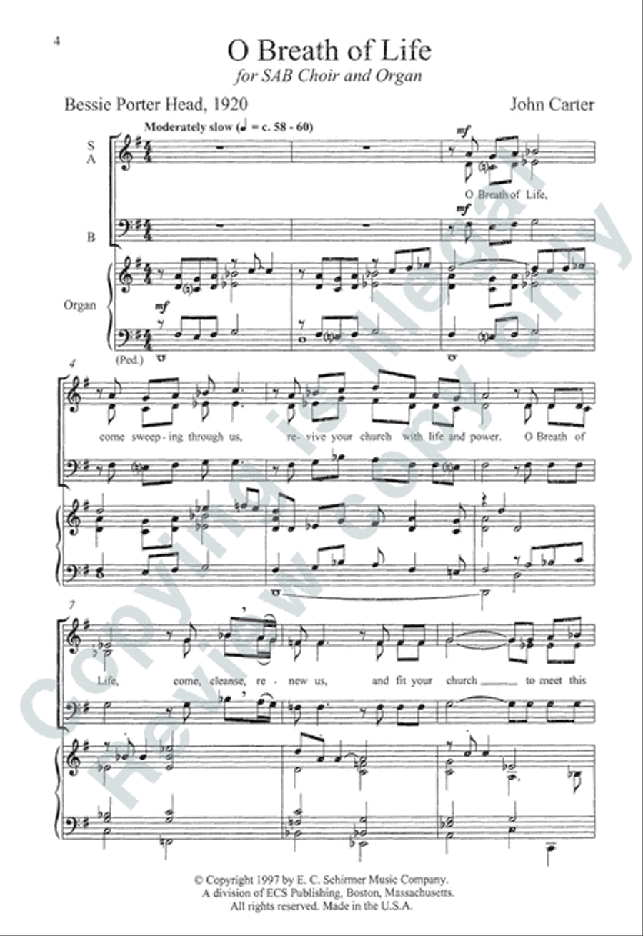 Somerset Anthem Books, Volume III (Holy Spirit) 3-Part scores gallery preview page 21