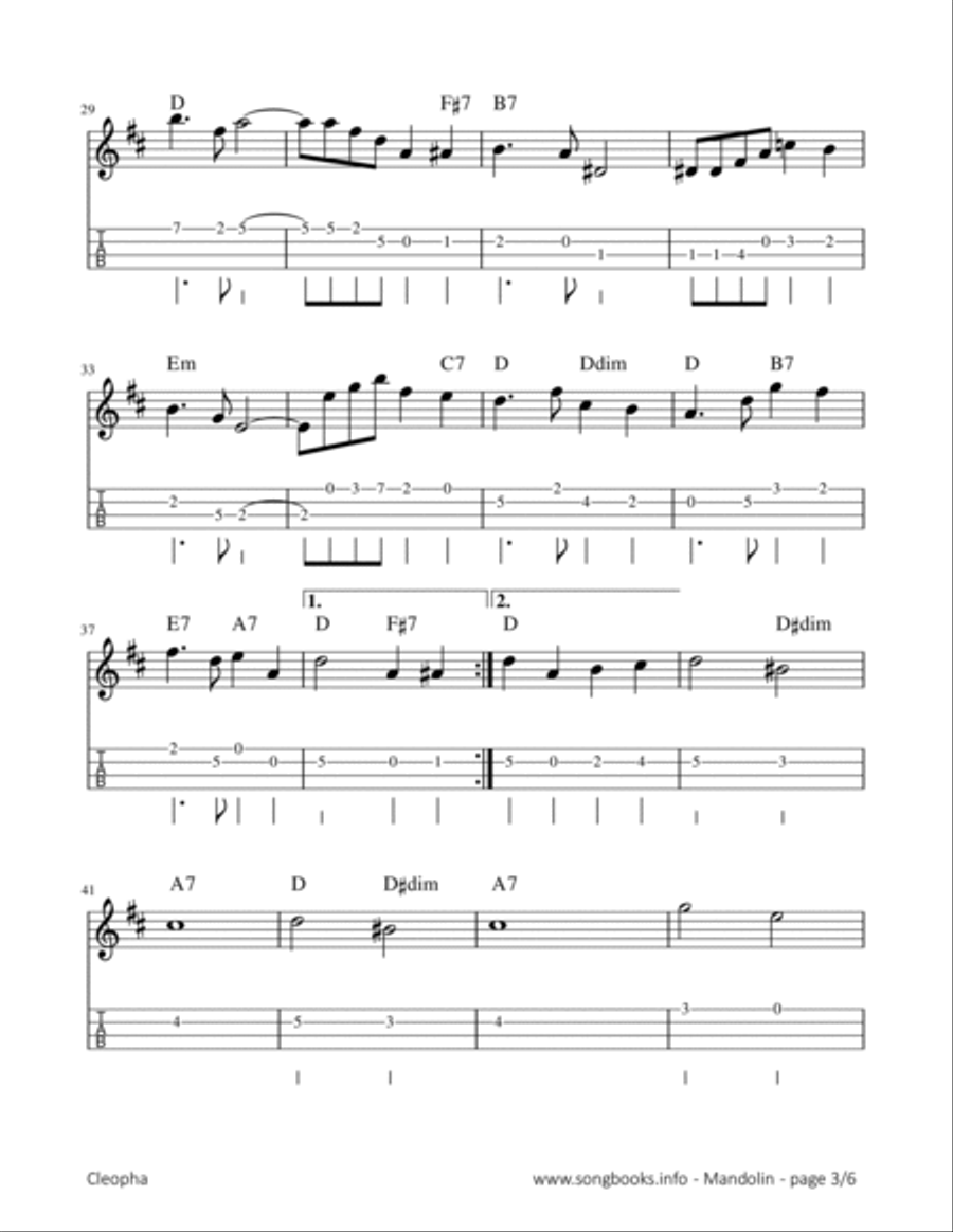 Cleopha Mandolin scores gallery preview page 3