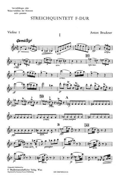 Quintet F major, Intermezzo D minor