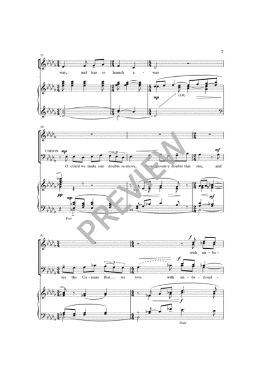 There is a land of pure delight 4-Part scores gallery preview page 7