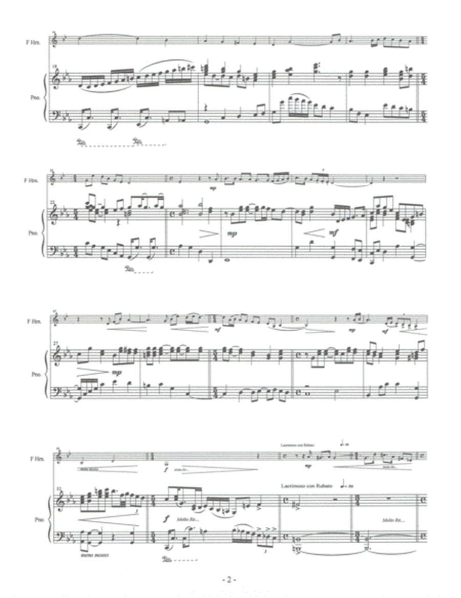 Sonata in C minor for French Horn and Piano image number null