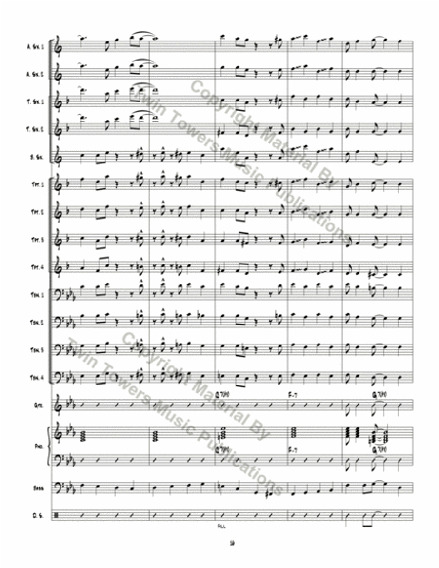 DJ Private Eye Jazz Ensemble scores gallery preview page 17