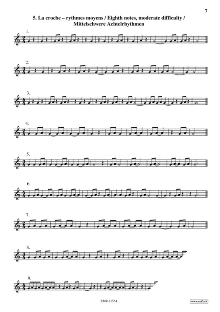 Exercices Rythmiques Volume 1 Cornet scores gallery preview page 8