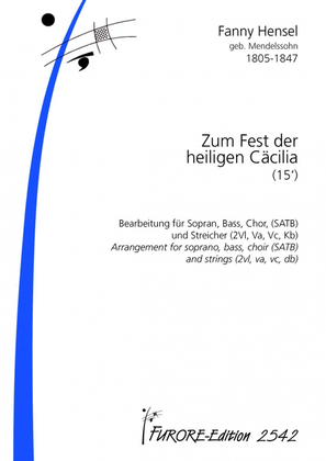 Book cover for Zum Fest der hlg. Caecilie arranged for soli, choir, winds and strings