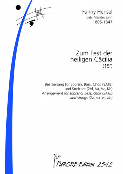 Zum Fest der hlg. Caecilie arranged for soli, choir, winds and strings
