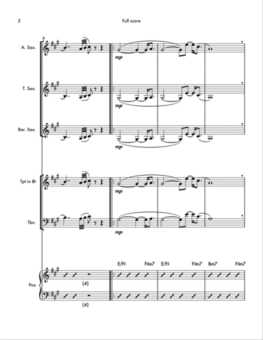 Love's Train Small Ensemble scores gallery preview page 2