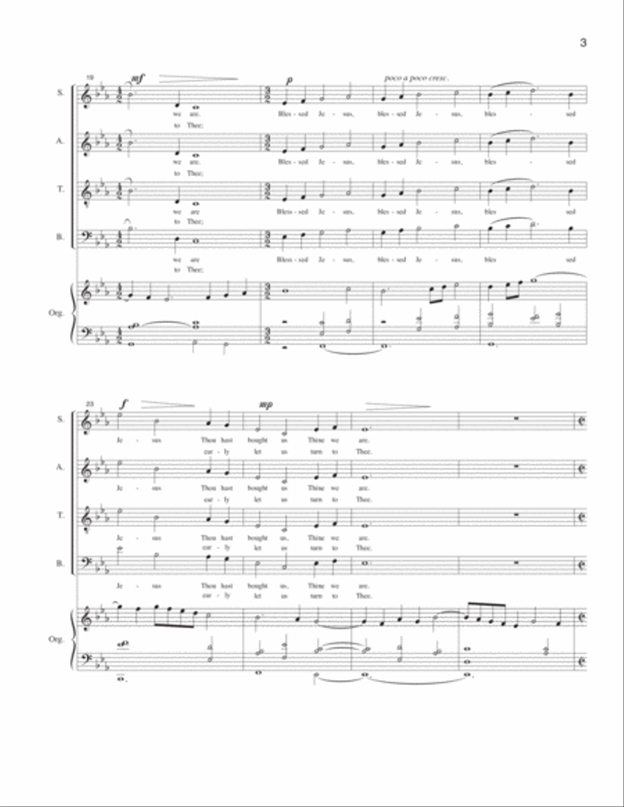 Savior Like a Shepherd Lead Us 4-Part scores gallery preview page 3