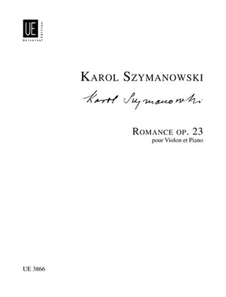 Romance, Op. 23, D Maj, Violin/Piano