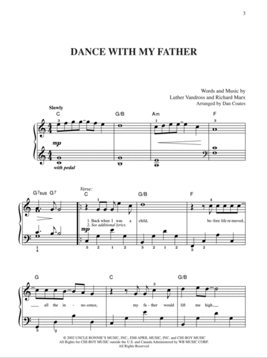 10 for 10 Sheet Music Ballads Easy Piano scores gallery preview page 2