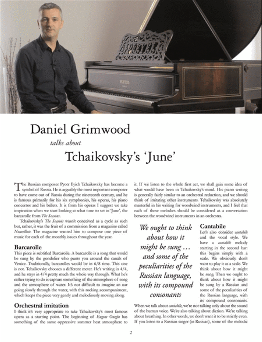 June from The Seasons for Piano Piano scores gallery preview page 3