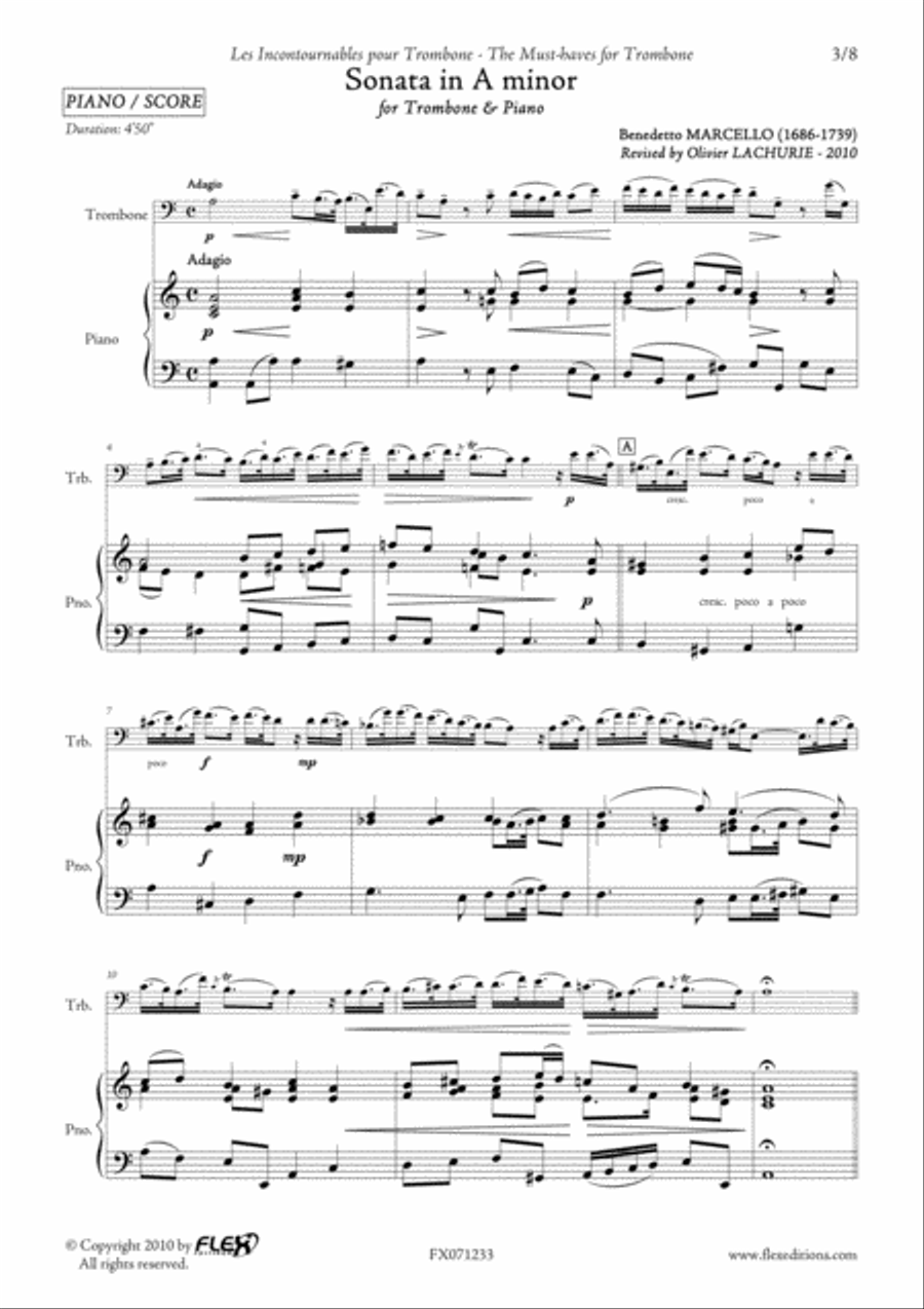 Sonata in A minor Piano scores gallery preview page 3