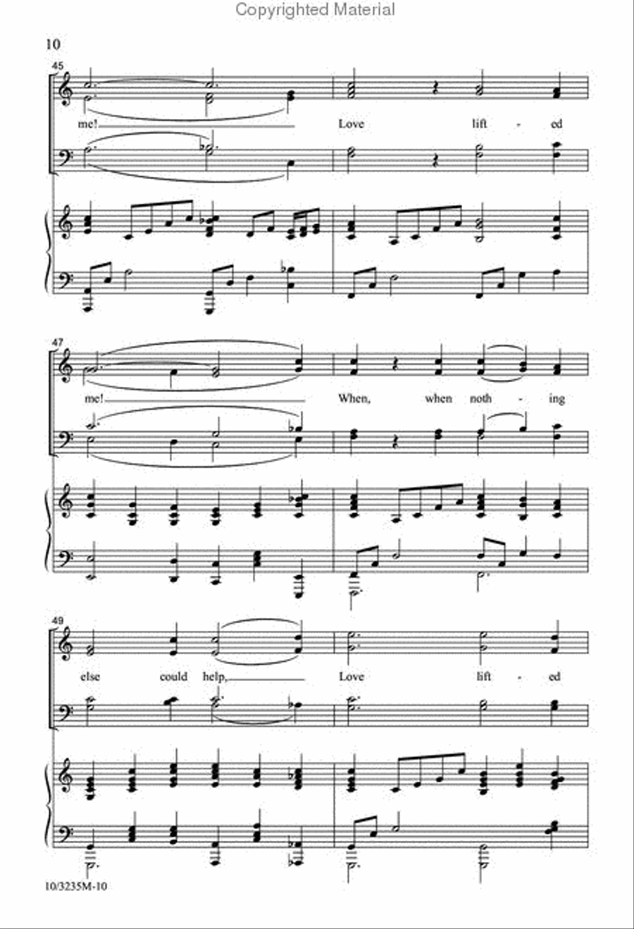 Love Lifted Me Divisi scores gallery preview page 9
