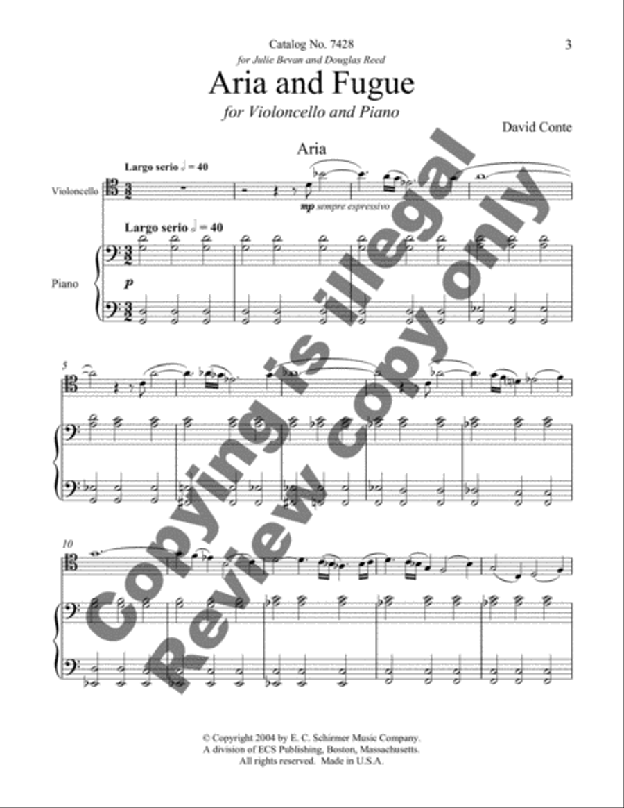 Aria and Fugue Aria and Fugue Piano Accompaniment scores gallery preview page 8
