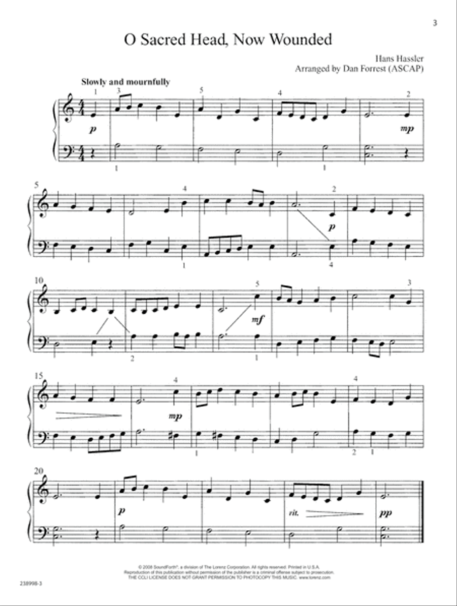 Laud and Honor Easy Piano scores gallery preview page 3