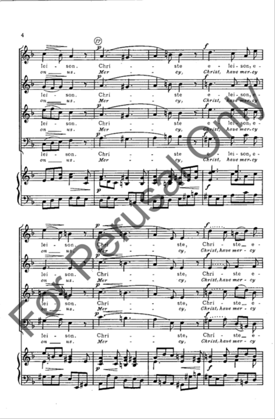 Kyrie Eleison 4-Part scores gallery preview page 4