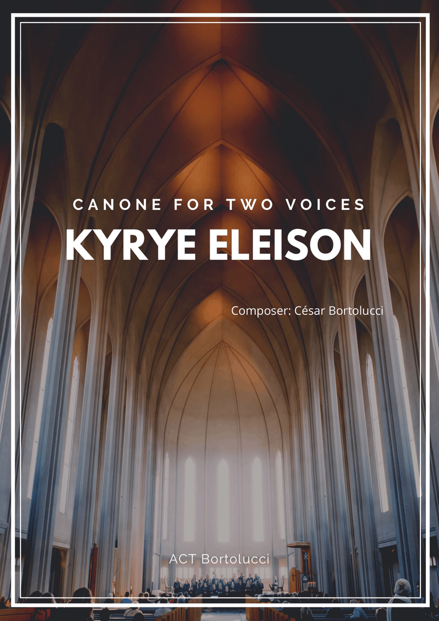 Kyrie Eleison - Canone For Two Voices 4-Part scores gallery preview page 1