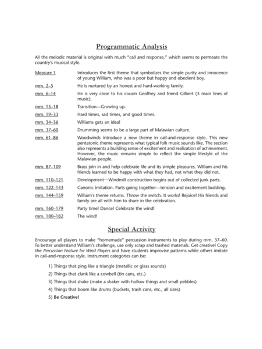 African Dreams: Score Concert Band scores gallery preview page 2