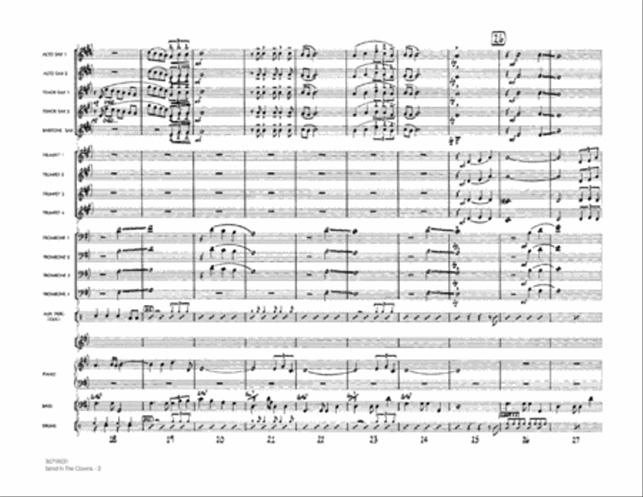 Send In The Clowns - Full Score Jazz Ensemble scores gallery preview page 2