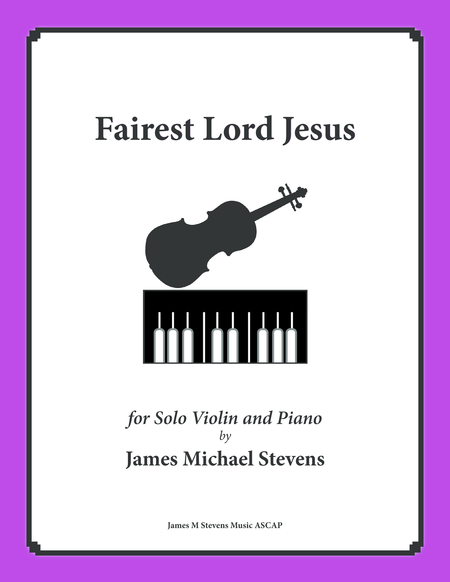 Fairest Lord Jesus (Piano & Violin) image number null