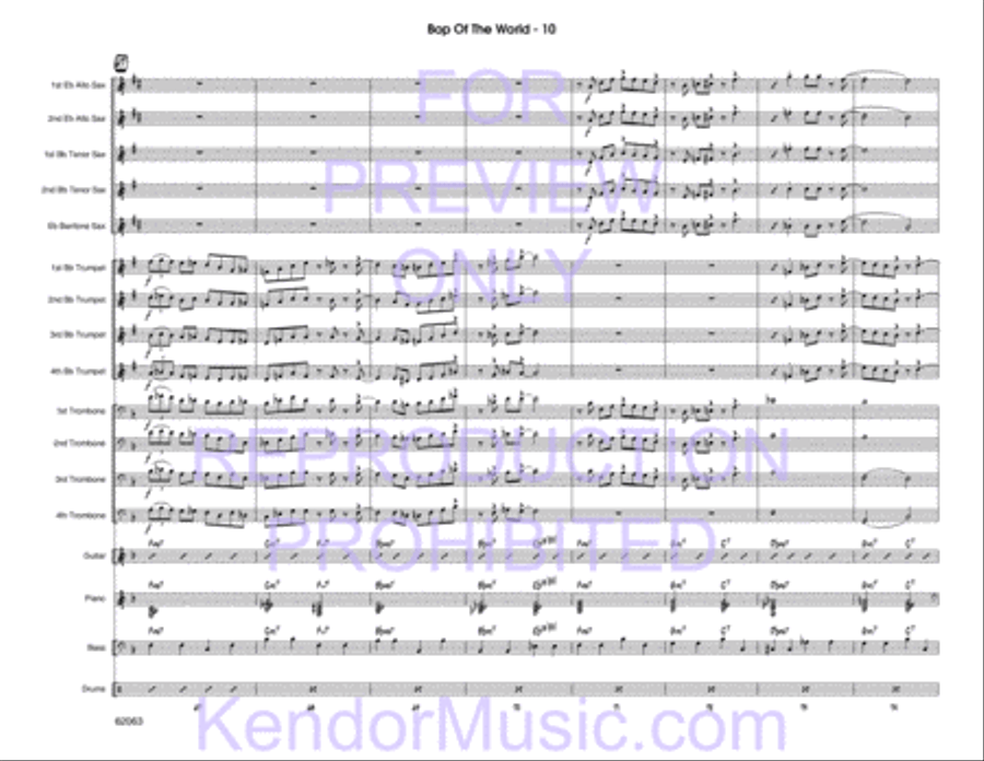 Bop Of The World Bop Of The World Jazz Ensemble scores gallery preview page 12