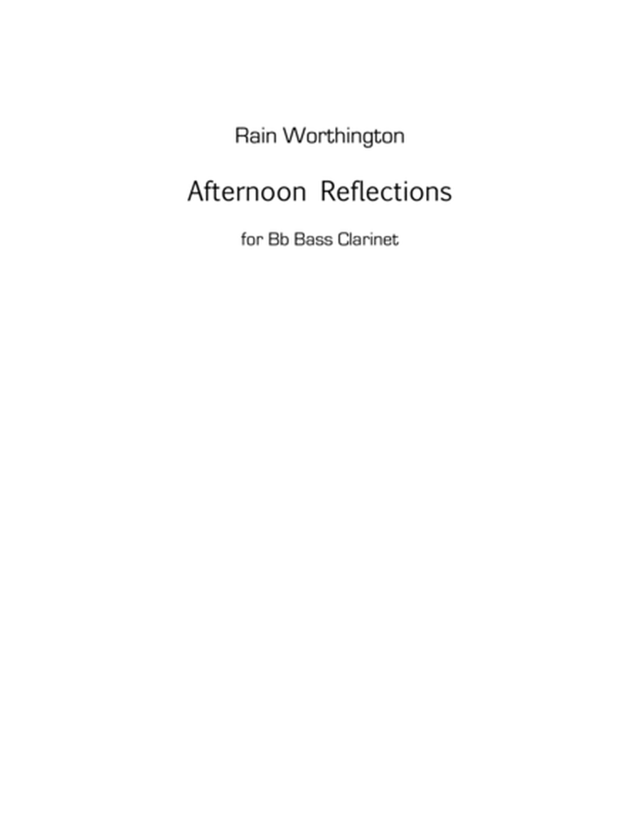 Afternoon Reflections – for bass clarinet image number null