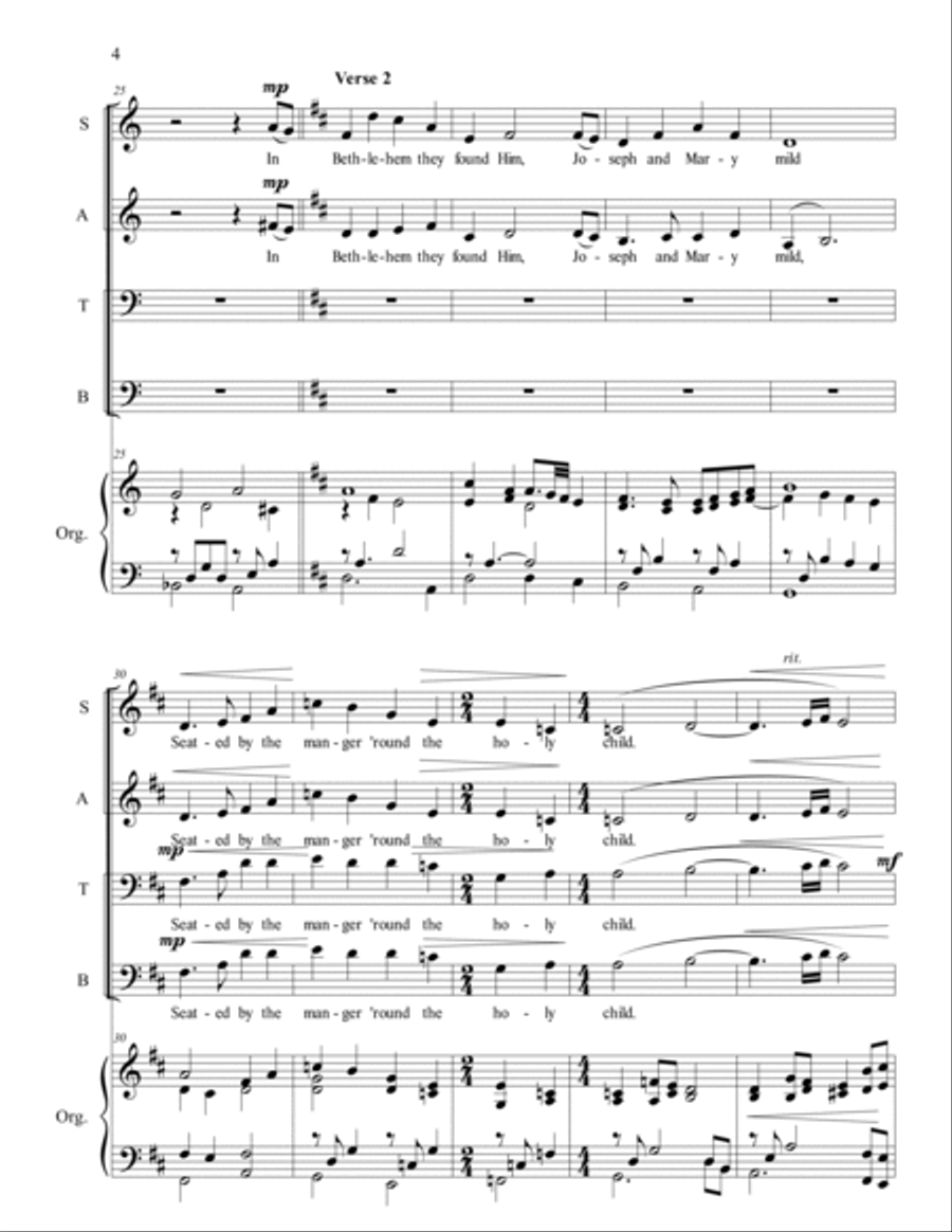 Sing We Now of Christmas Choir scores gallery preview page 4