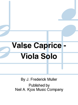 Valse Caprice - Viola Solo