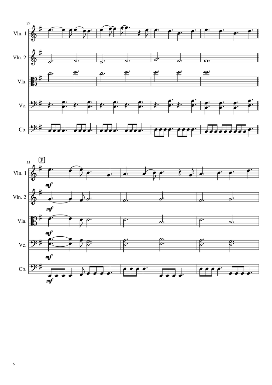 Over The Hills And Far Away String Orchestra scores gallery preview page 6