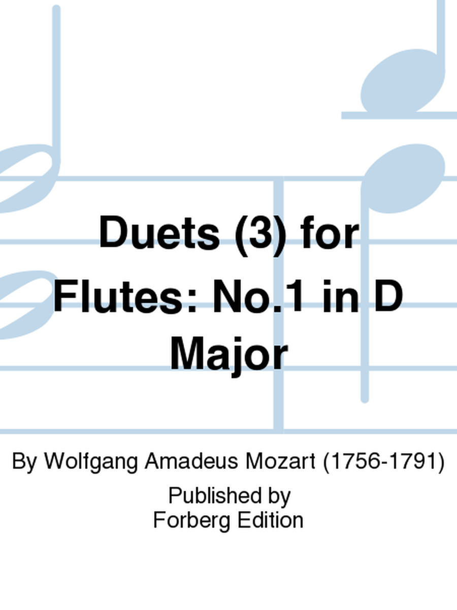 Duets (3) for Flutes: No. 1 in D Major