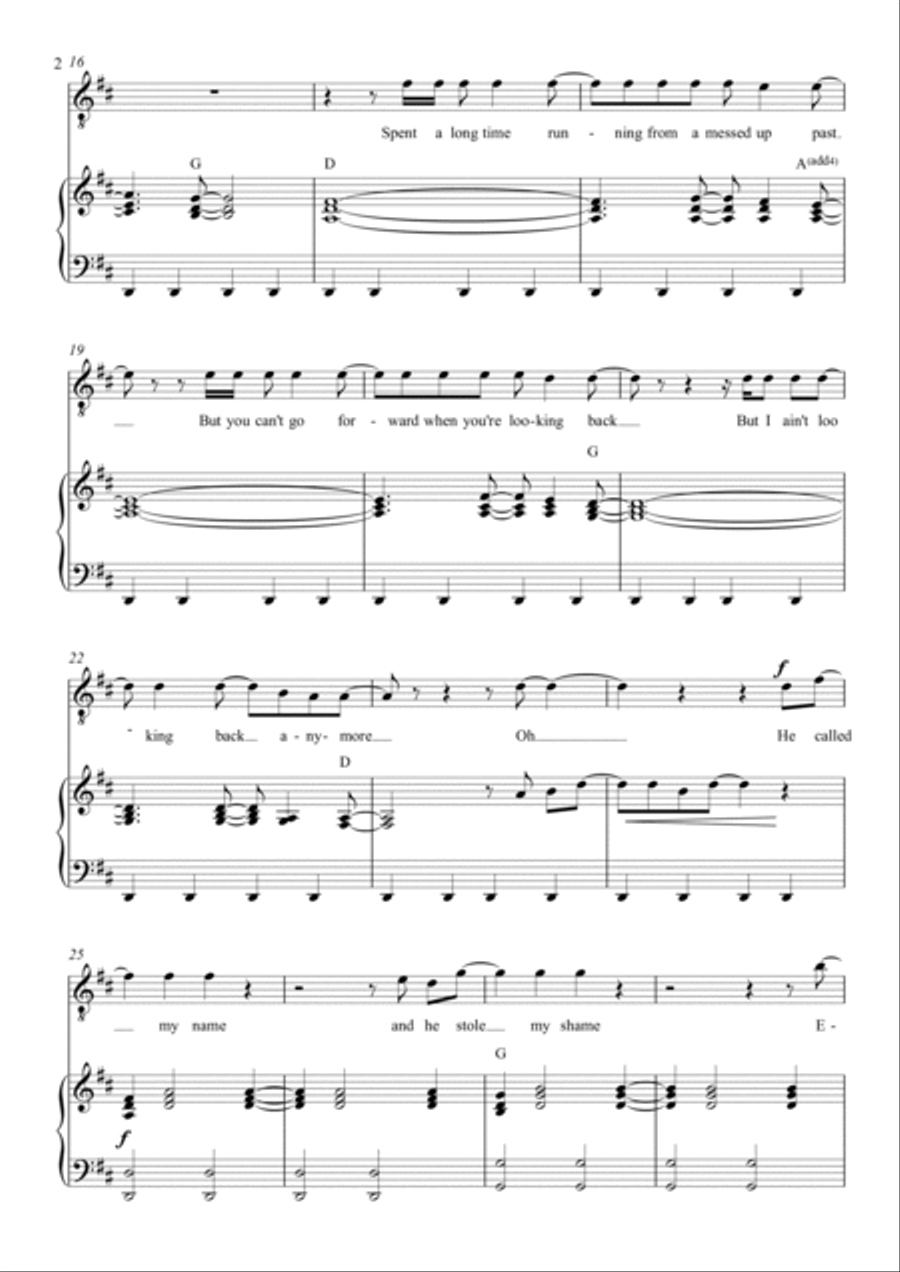 Running Home Running Home Piano, Vocal, Guitar scores gallery preview page 2