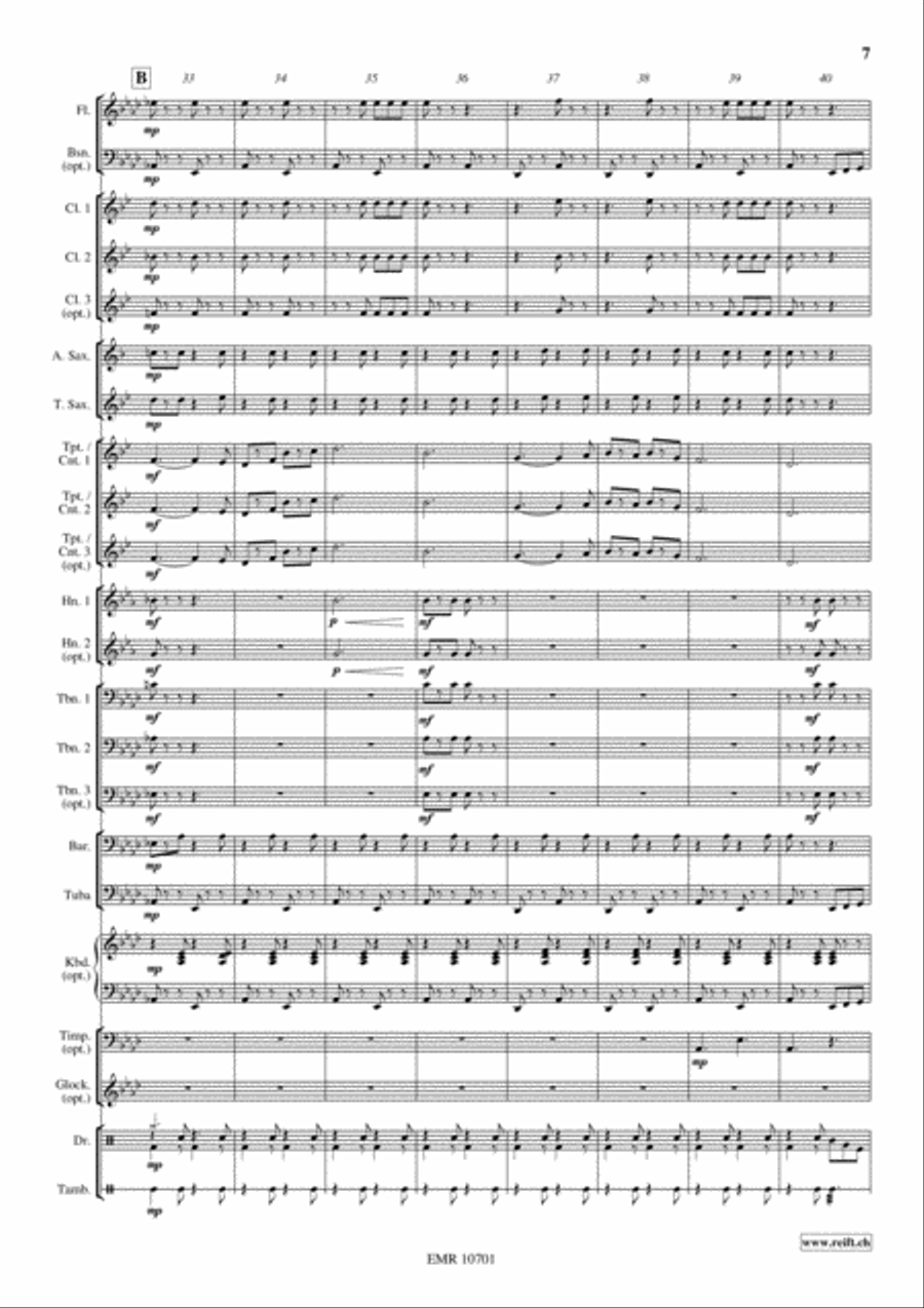 Glory, Glory, Alleluja Glory, Glory, Alleluja Concert Band scores gallery preview page 8