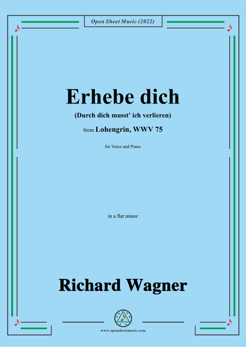 R. Wagner-Erhebe dich(Durch dich musst ich verlieren),in b flat minor,from Lohengrin,WWV 75 image number null
