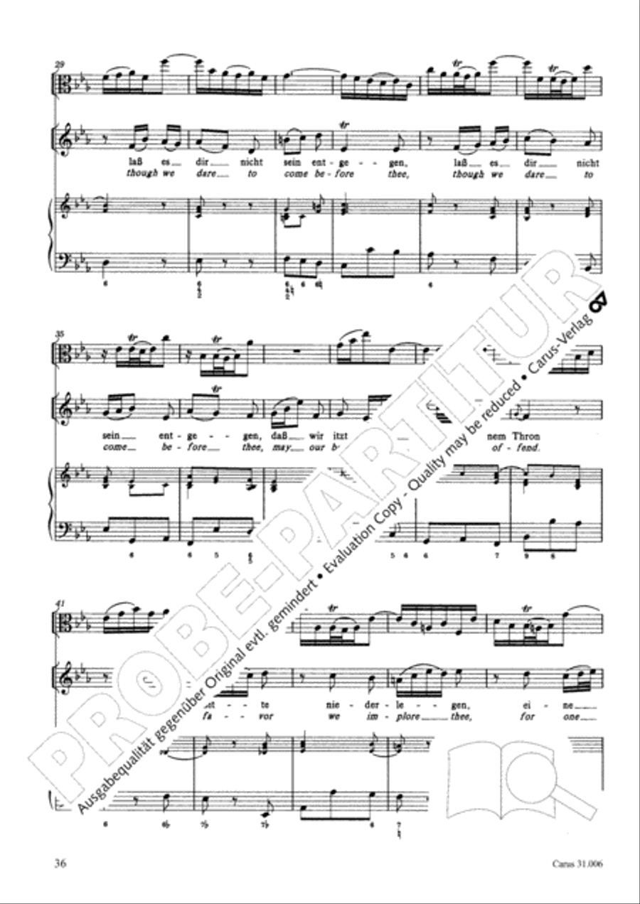 Stay with us, for it draws on toward evening (Bleib bei uns, denn es will Abend werden) 4-Part scores gallery preview page 37