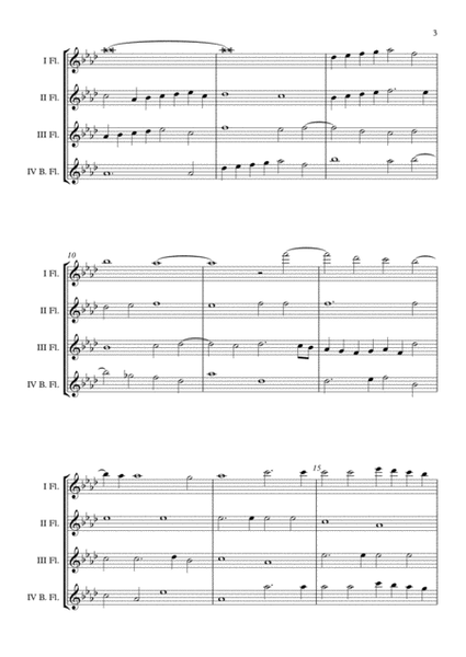 "Exsultate Deo" (Giovanni Pierluigi da Palestrina) Flute Quartet (B.Fl.) arr. Adrian Wagner image number null