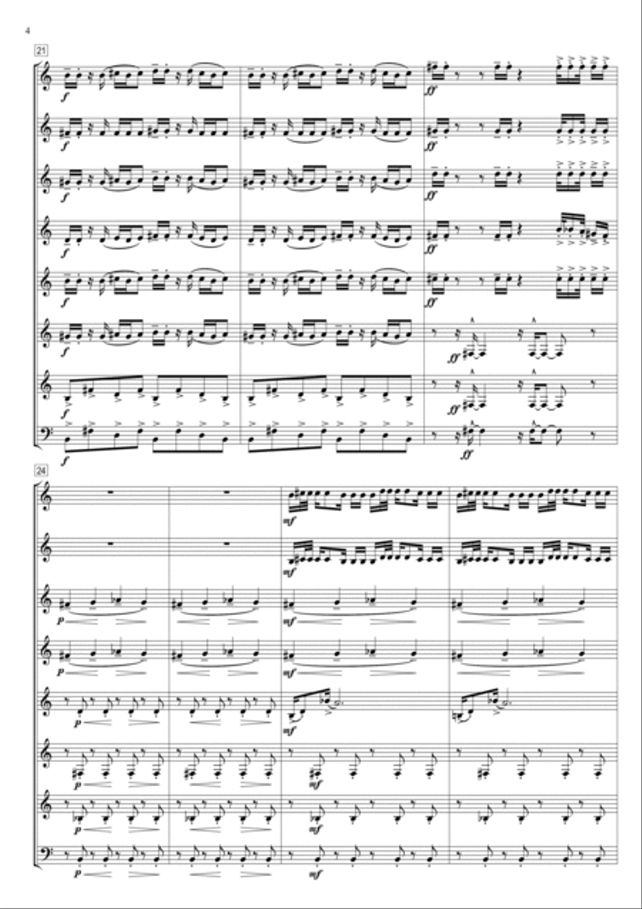James Bond Theme Horn scores gallery preview page 4