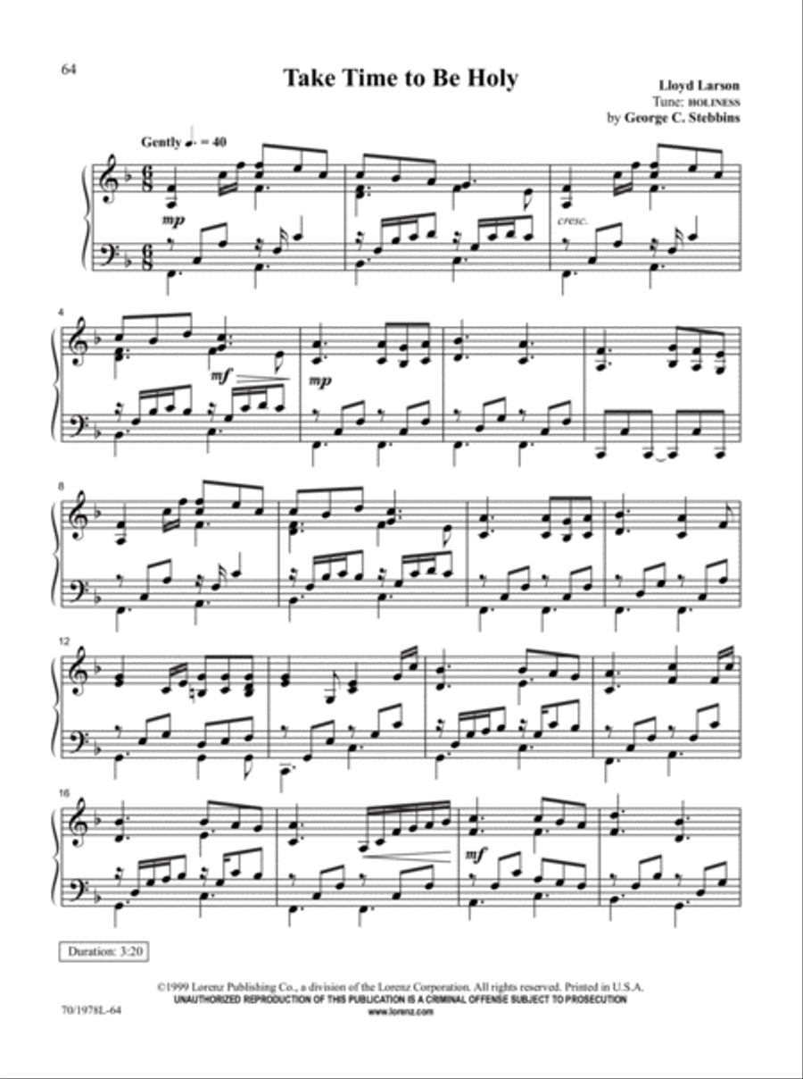 The Church Pianist's Library, Vol. 18 Piano Solo scores gallery preview page 23