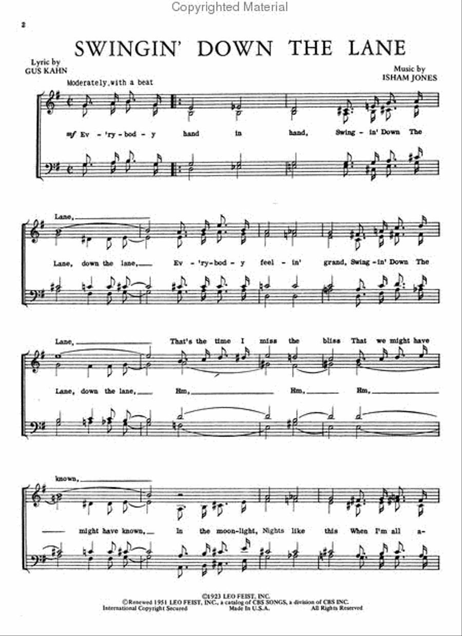 Barber Shop Jubilee 4-Part scores gallery preview page 2