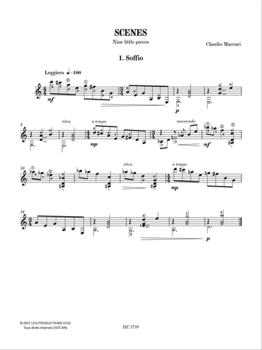 Scenes Classical Guitar scores gallery preview page 2