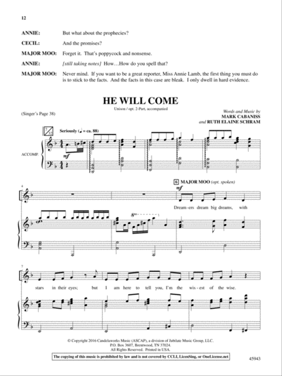 The Noel Critter Motel Choir scores gallery preview page 12