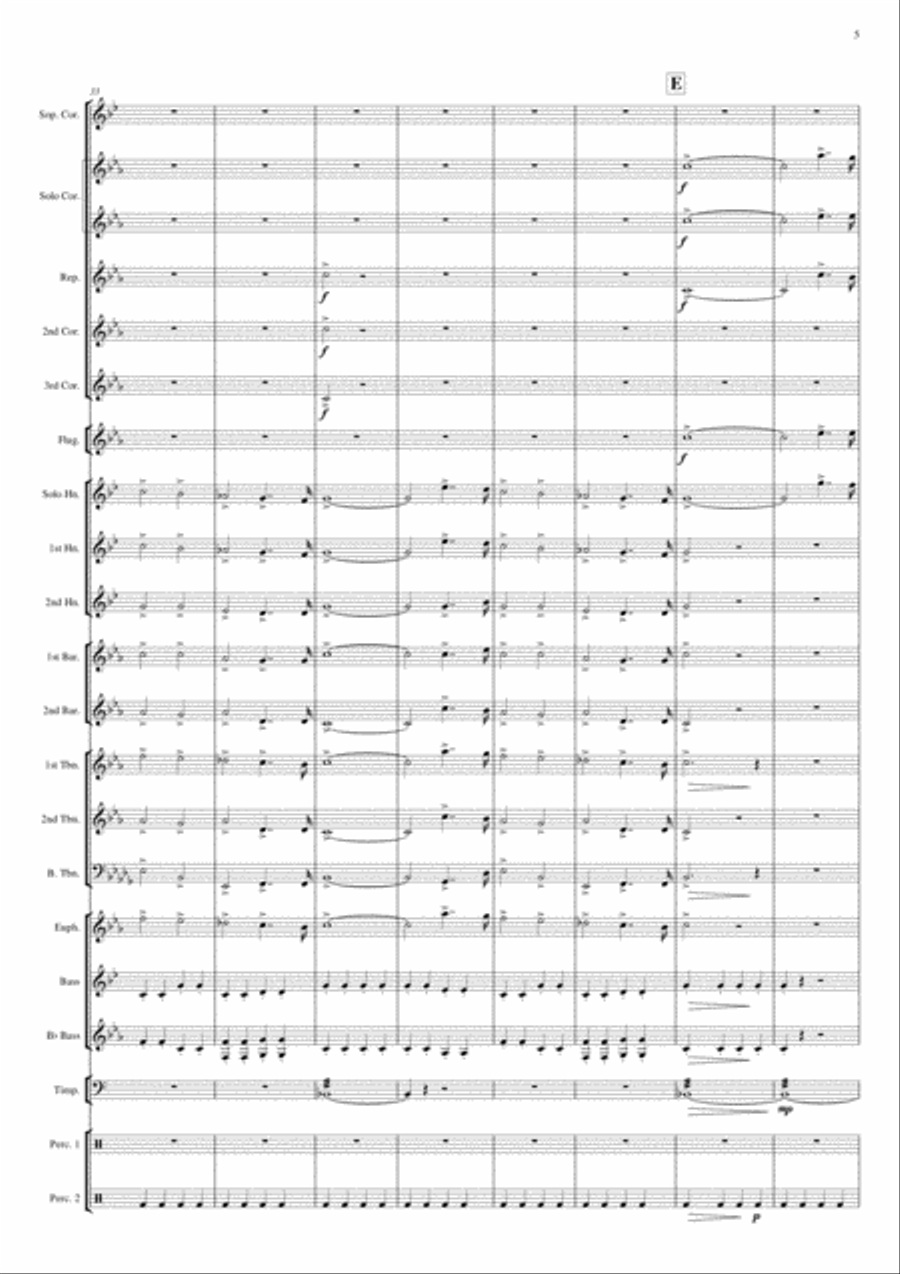 Finale from Symphony 8 (Brukner) Brass Ensemble scores gallery preview page 5