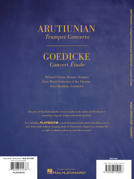 ARUTIUNIAN Concerto for Trumpet/Cornet & Concert Band / GOEDICKE Concert Etude image number null