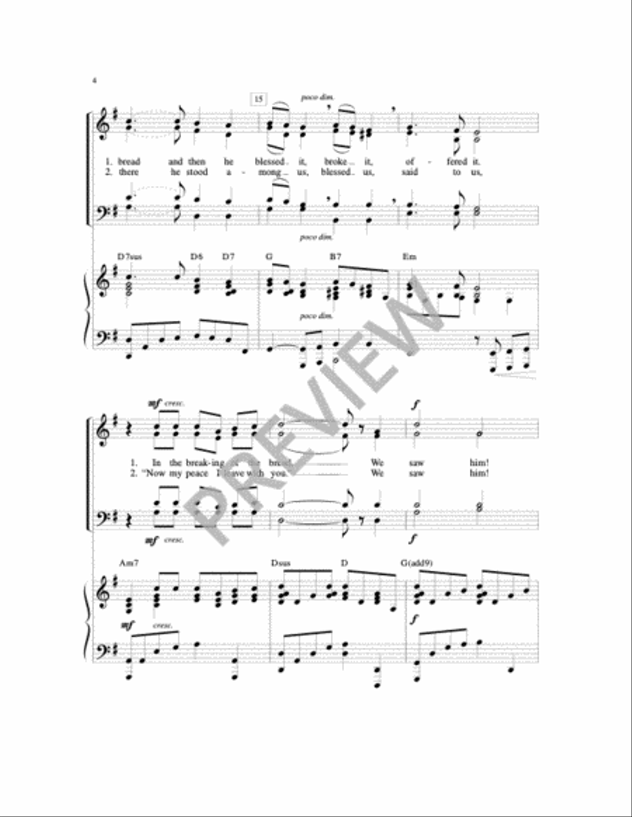 In the Breaking of the Bread 4-Part scores gallery preview page 17